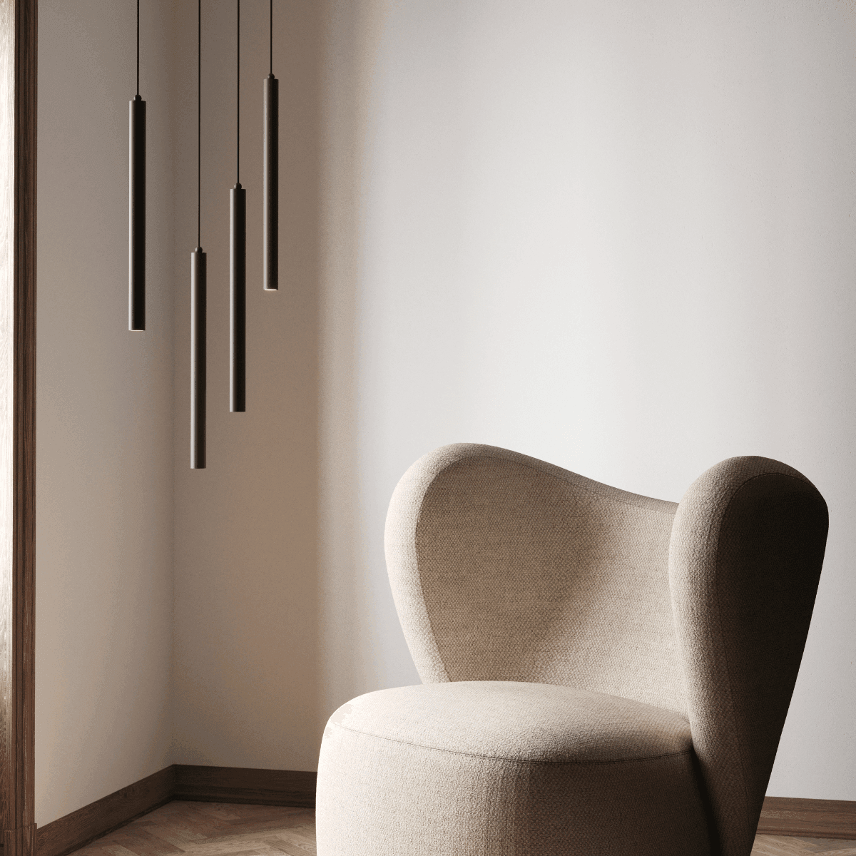 Lampa wisząca PIPE czarny NORR11 Eye on Design