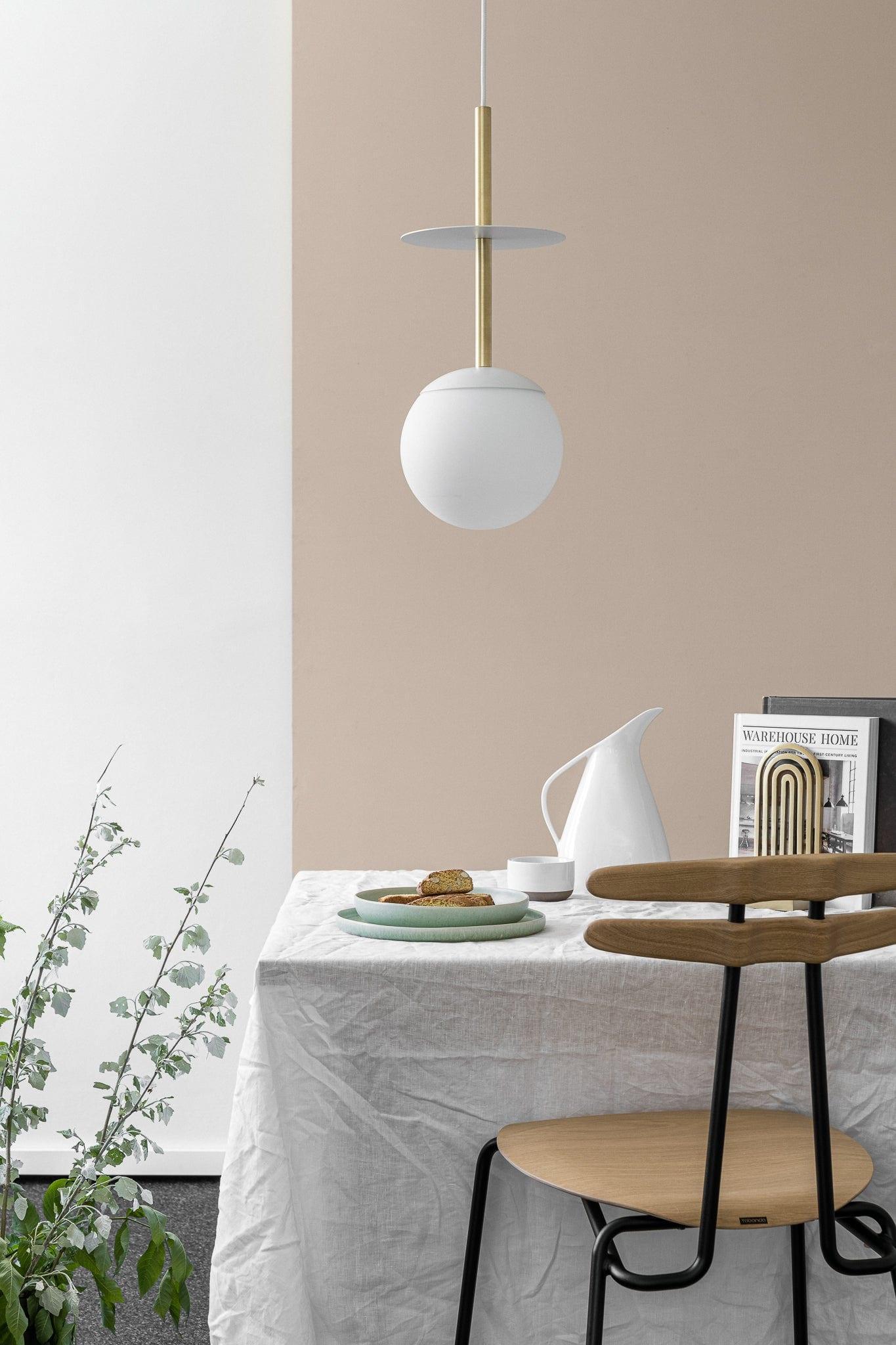 Lampa wisząca PLAAT biało-złoty Ummo Eye on Design