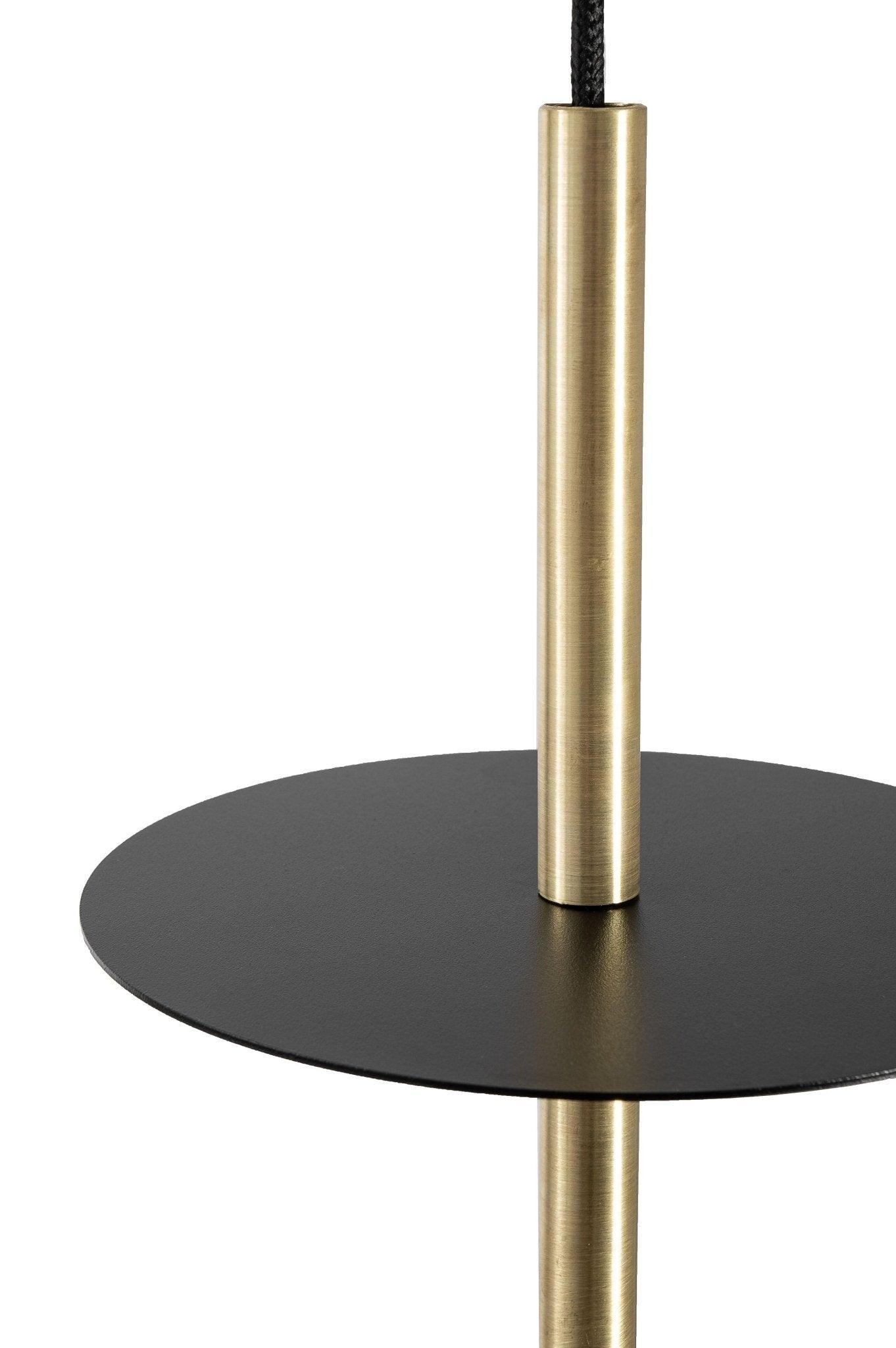 Lampa wisząca PLAAT czarno-złoty Ummo Eye on Design