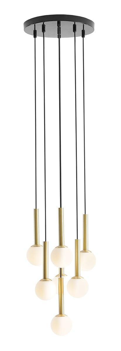 Lampa wisząca RIU czarny z mosiężnym wykończeniem Artera Eye on Design