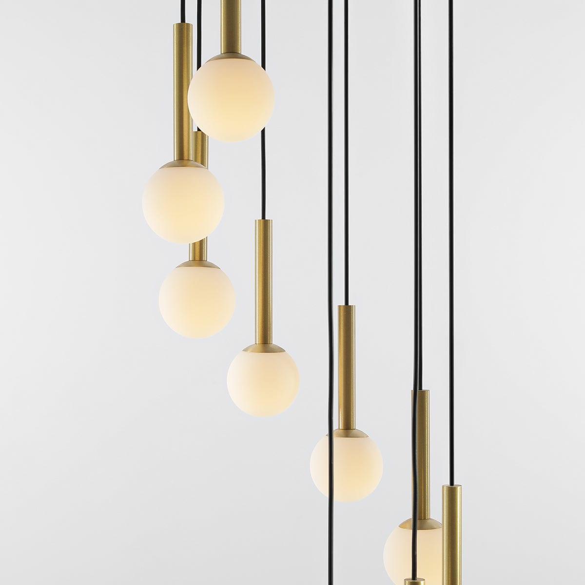 Lampa wisząca RIU GRAND czarny z mosiężnym wykończeniem Artera Eye on Design