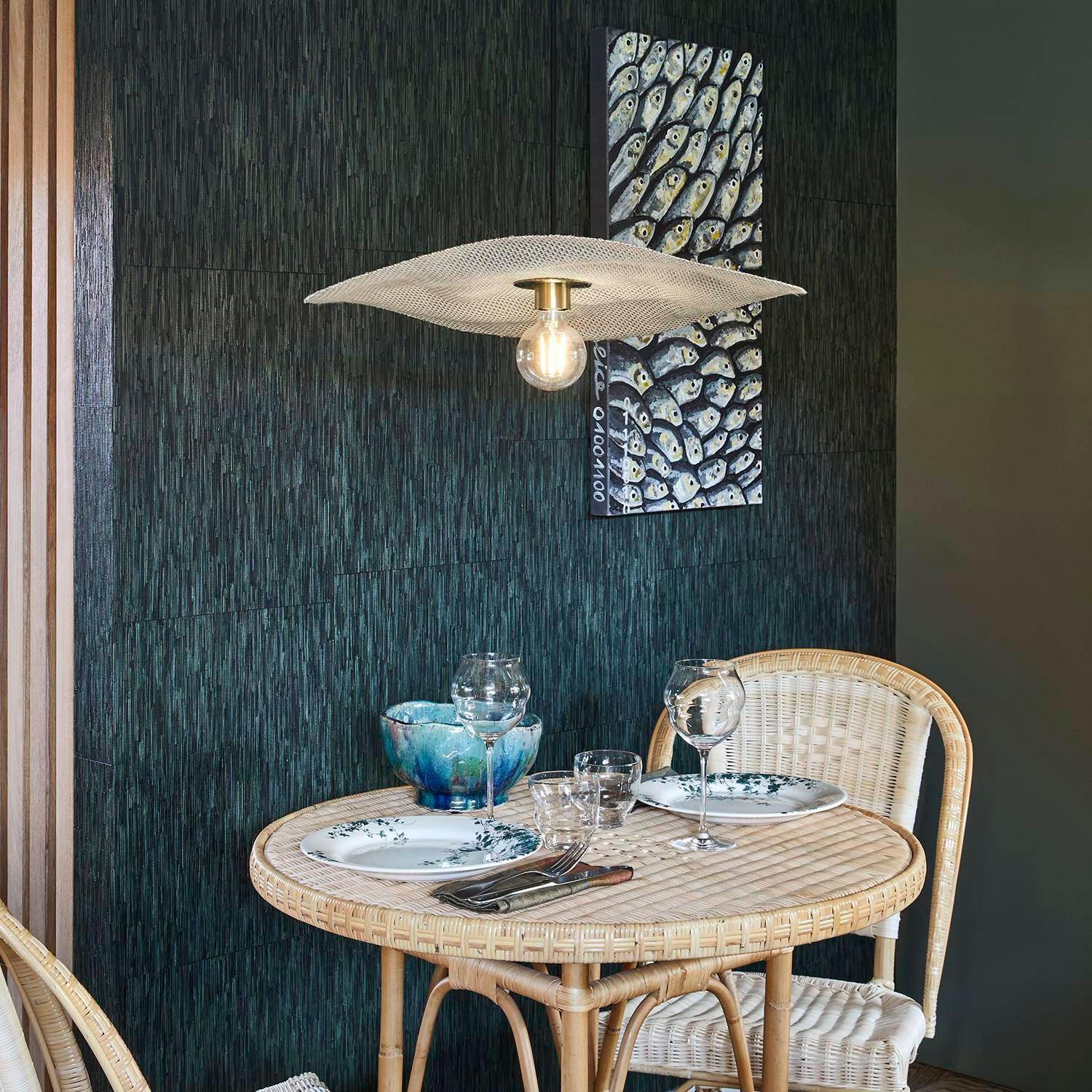 Lampa wisząca RIVAGE beżowy len Market Set Eye on Design