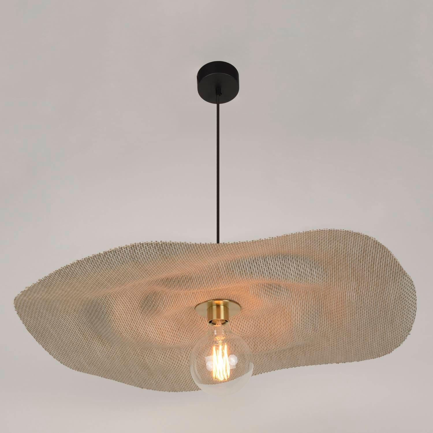 Lampa wisząca RIVAGE beżowy len Market Set Eye on Design