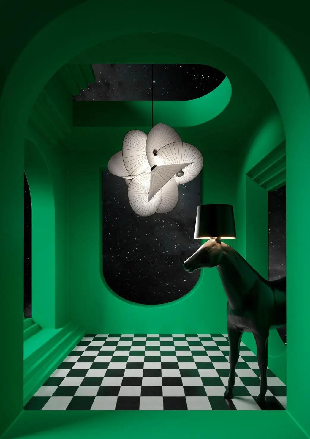 Lampa wisząca SERPENTINE LIGHT biały – Moooi