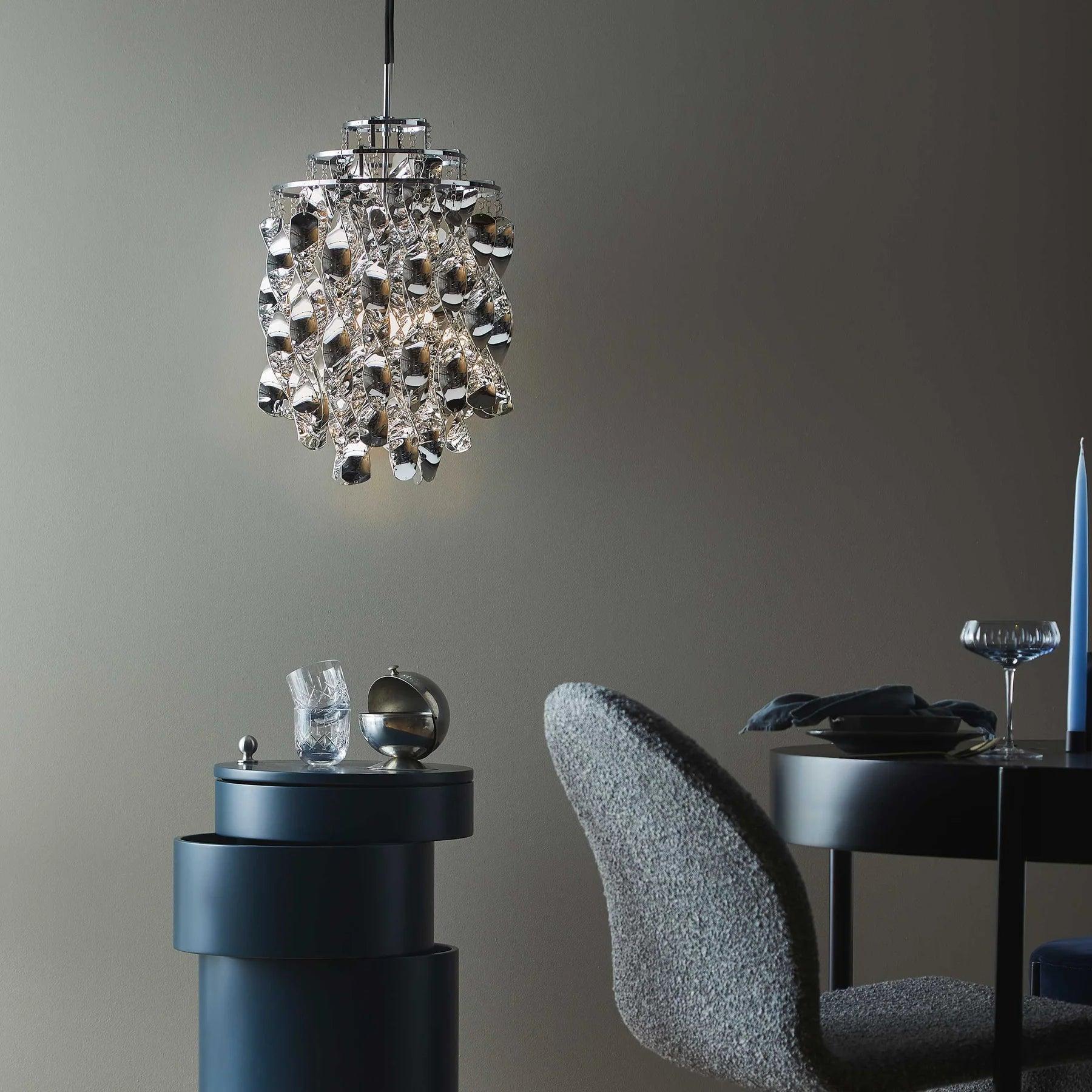 Lampa wisząca SPIRAL MINI srebrny – metal