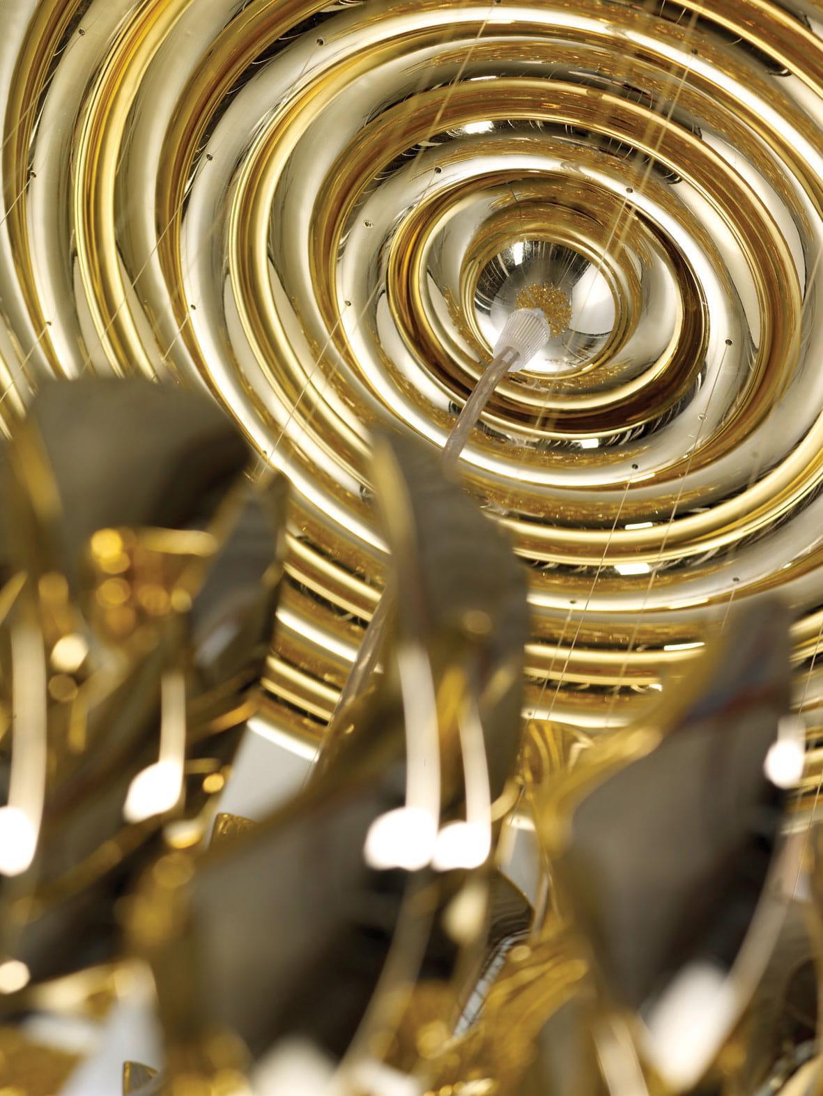 Lampa wisząca SPIRAL SP3 złoty Verpan Eye on Design