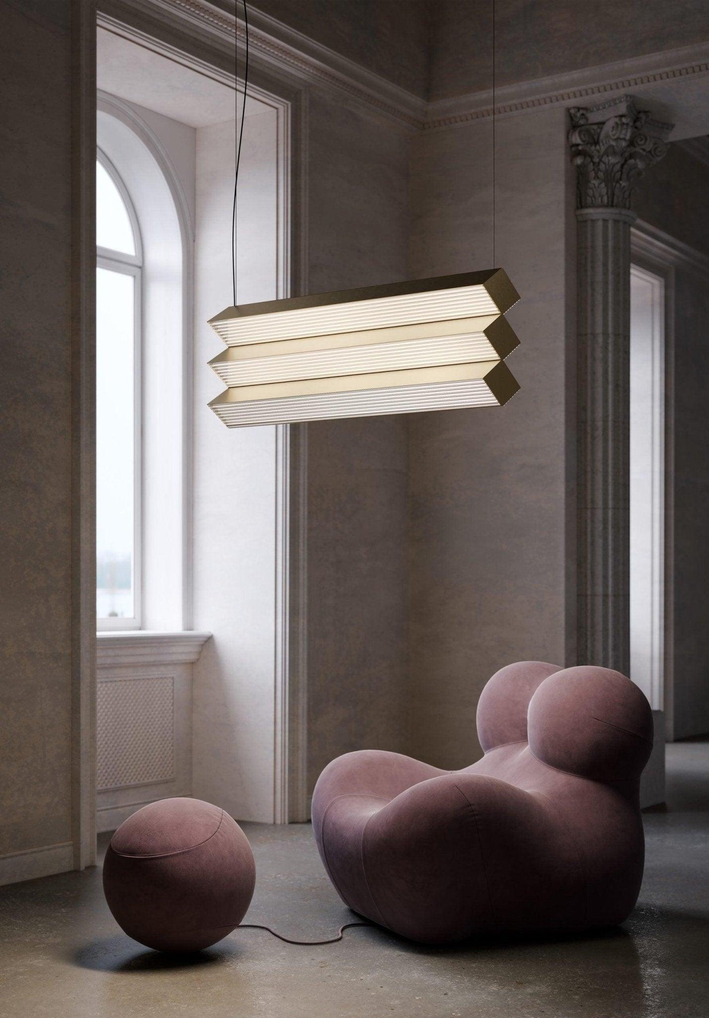 Lampa wisząca STICK TRIO satynowa miedź Contardi Eye on Design