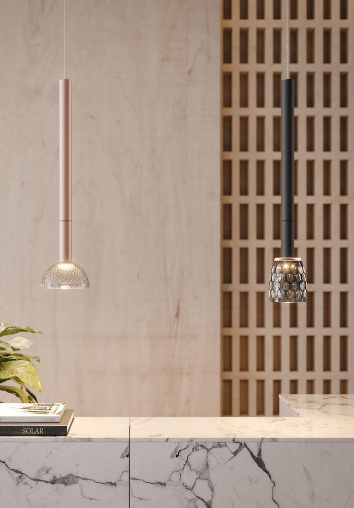 Lampa wisząca TENEBRA różowe złoto Contardi Eye on Design