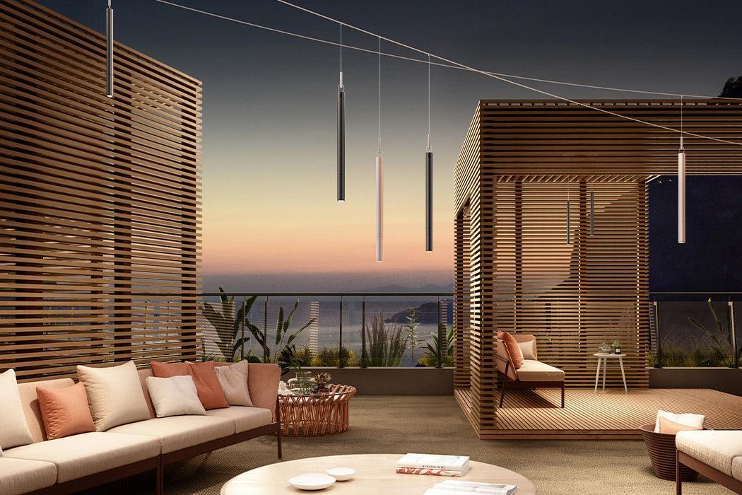 Lampa wisząca zewnętrzna TENEBRA BATTERY srebrny Contardi Eye on Design