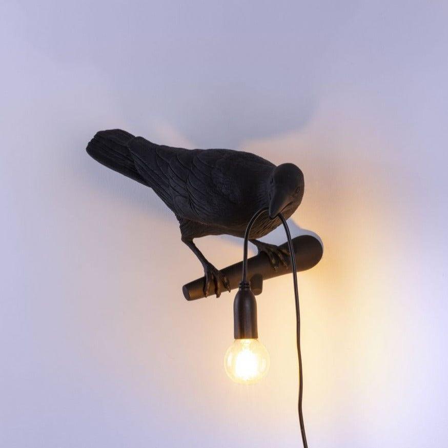 Lampa zewnętrzna BIRD LOOKING RIGHT czarny Seletti Eye on Design