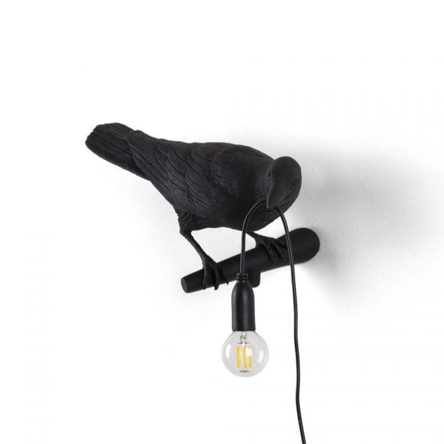 Lampa zewnętrzna BIRD LOOKING RIGHT czarny Seletti Eye on Design