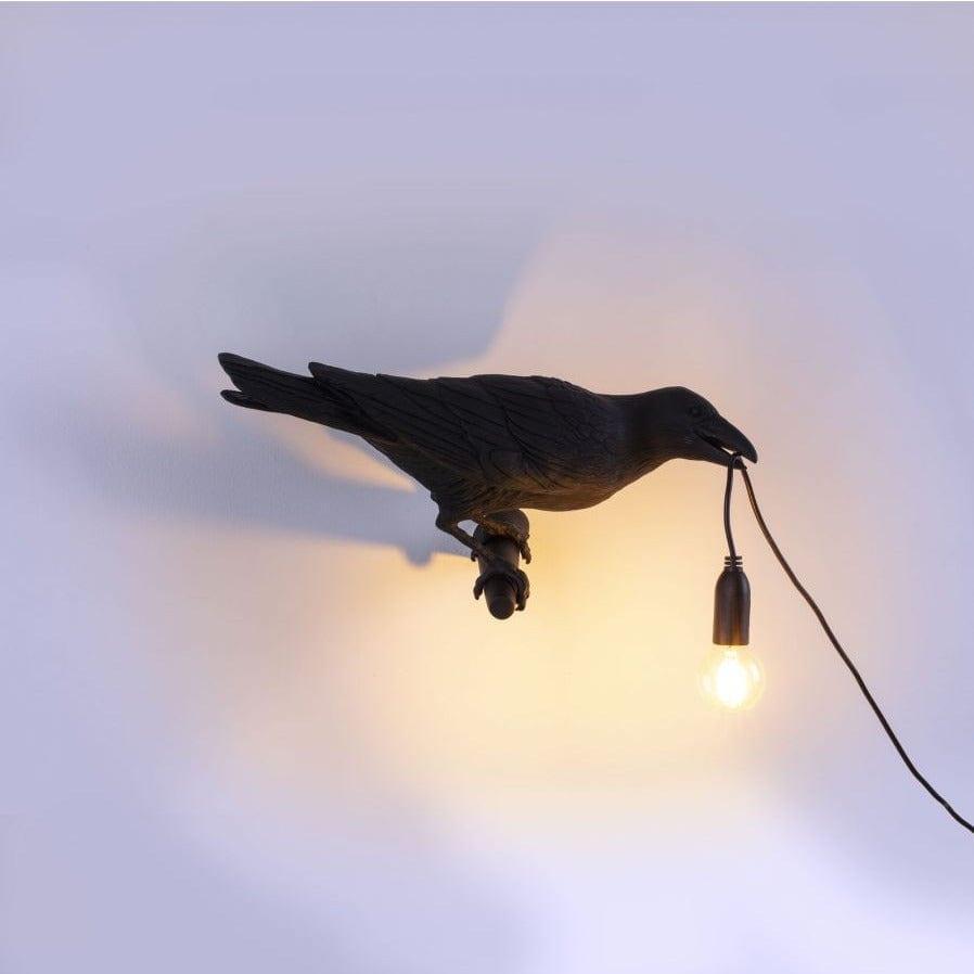 Lampa zewnętrzna BIRD LOOKING RIGHT czarny Seletti Eye on Design