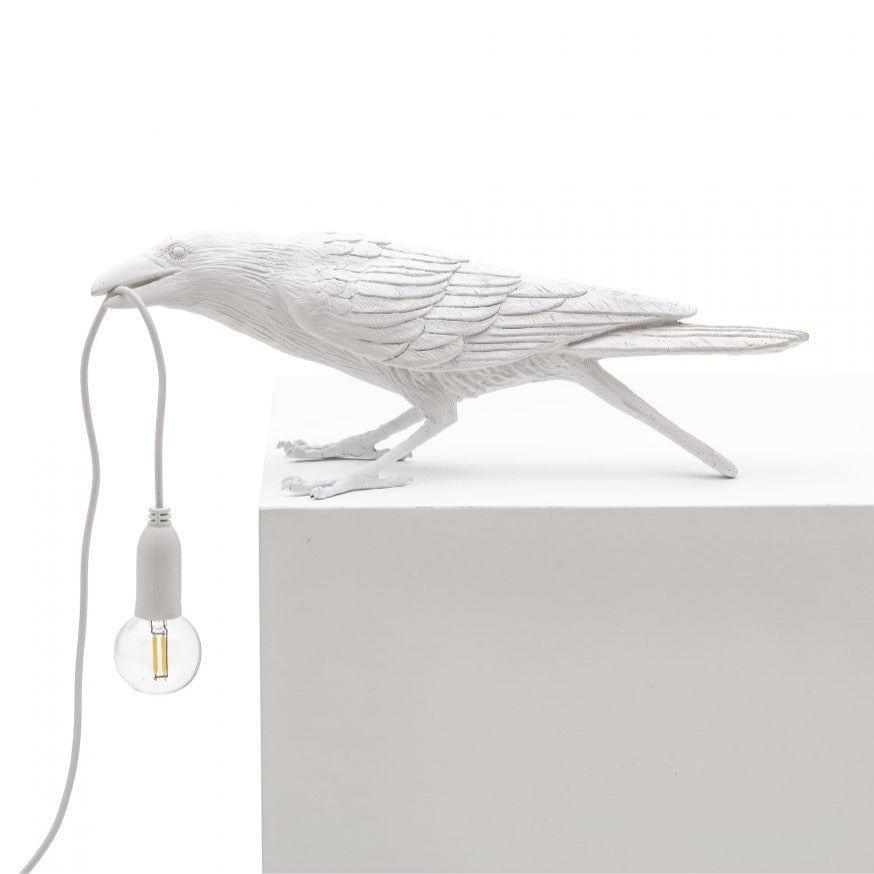 Lampa zewnętrzna BIRD PLAYING biały Seletti Eye on Design