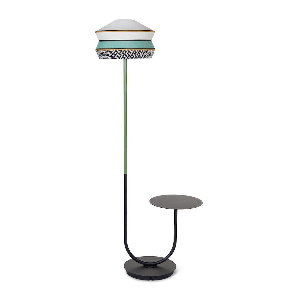 Lampa zewnętrzna i stolik CALYPSO ANTIGUA miętowy Contardi Eye on Design