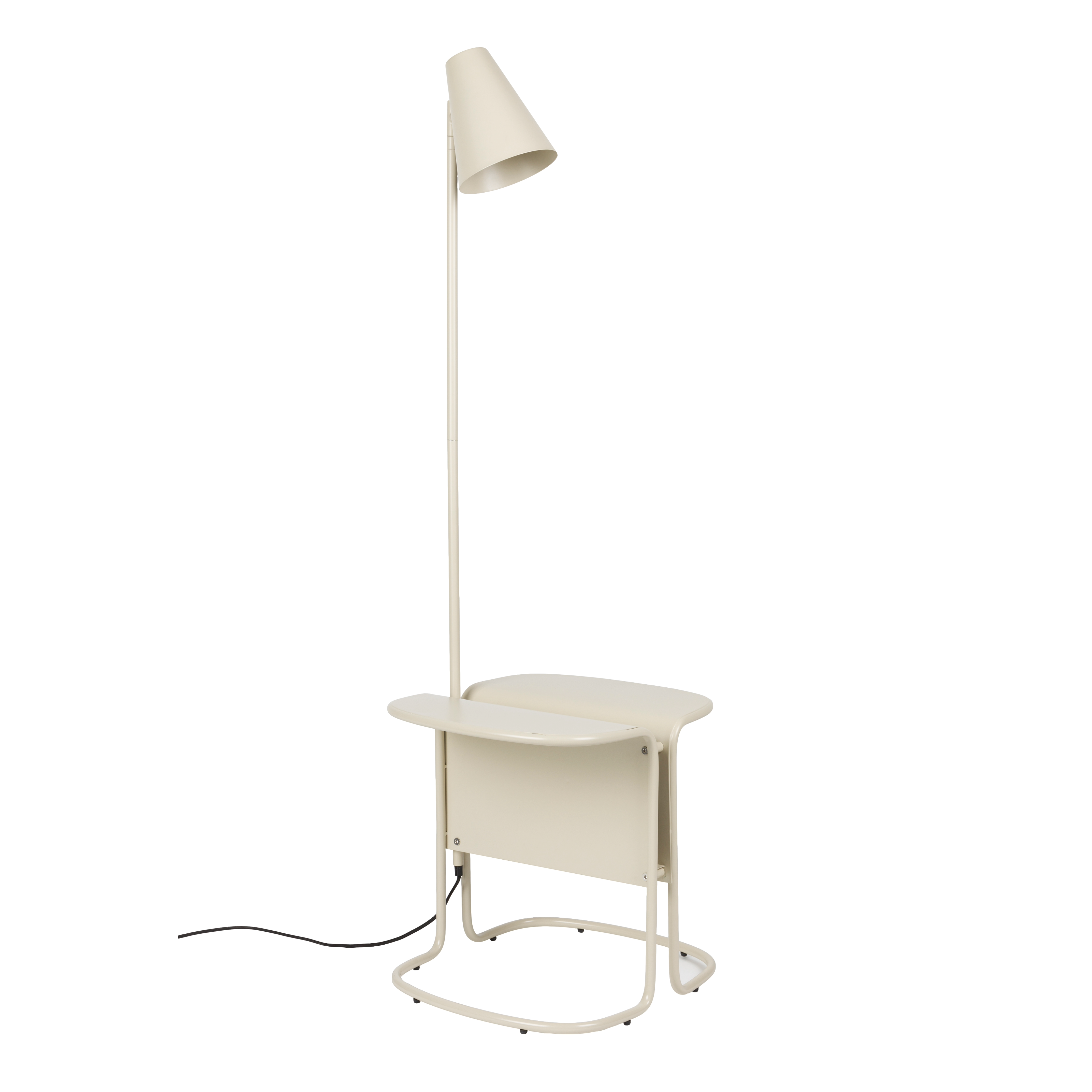 Vloerlamp met tafeltje LUSTOR beige