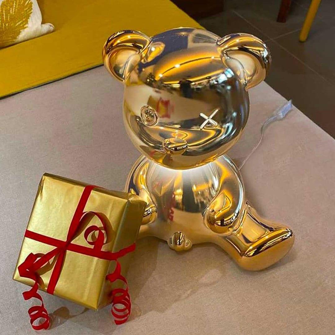 Lampka TEDDY BOY złoty Qeeboo Eye on Design