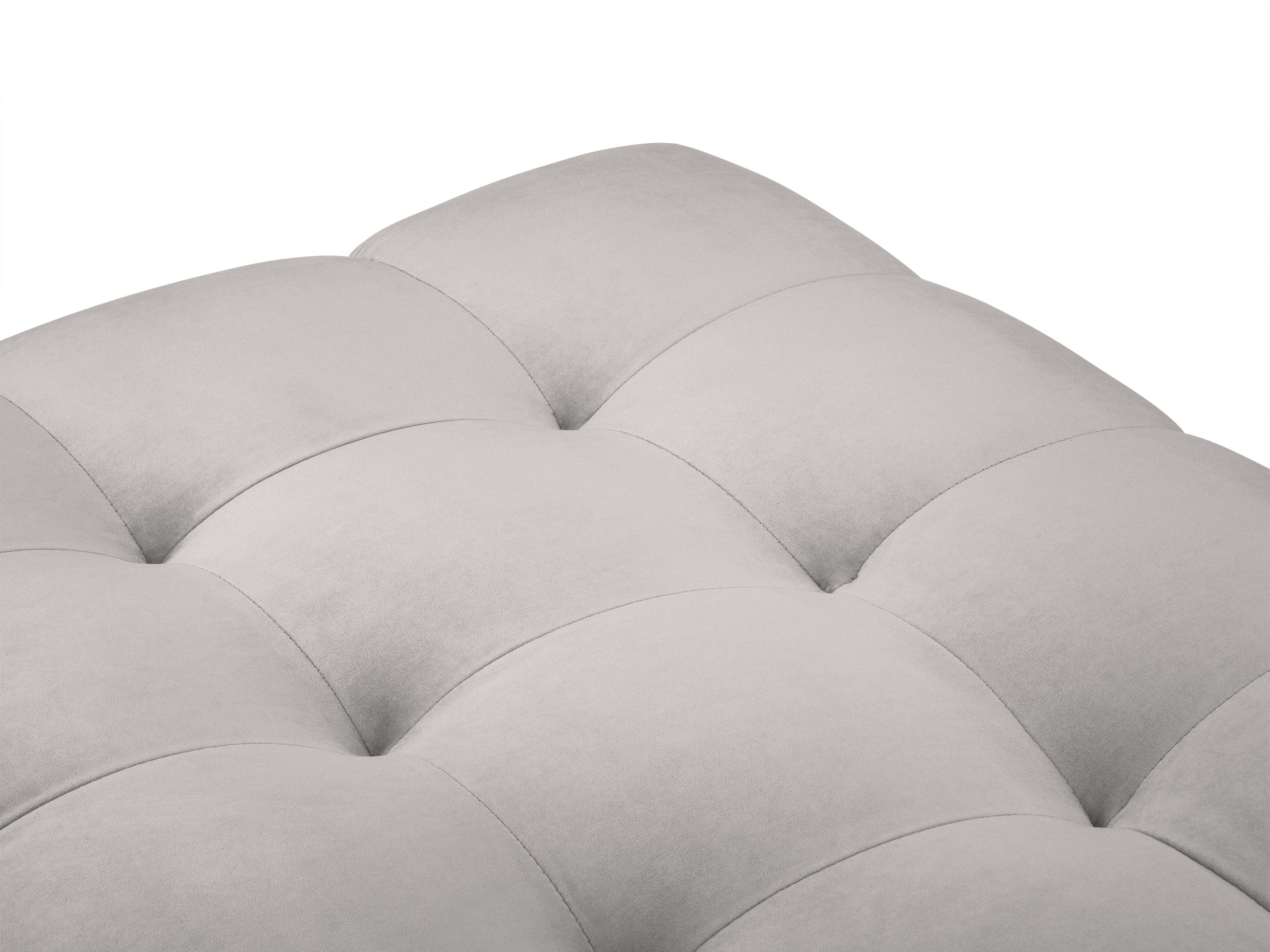 Ławka aksamitna BALI srebrny ze złotą podstawą Cosmopolitan Design Eye on Design