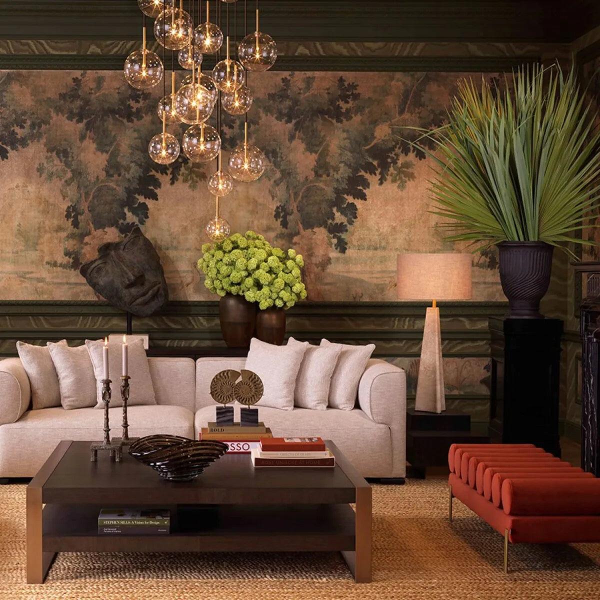 Ławka aksamitna OXLEY terracotta Eichholtz Eye on Design