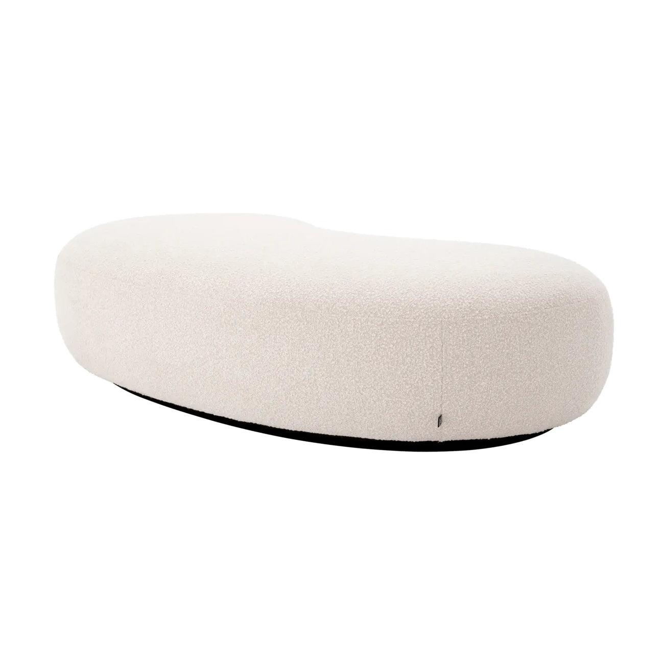 Ławka w tkaninie boucle BJÖRN kremowy Eichholtz Eye on Design