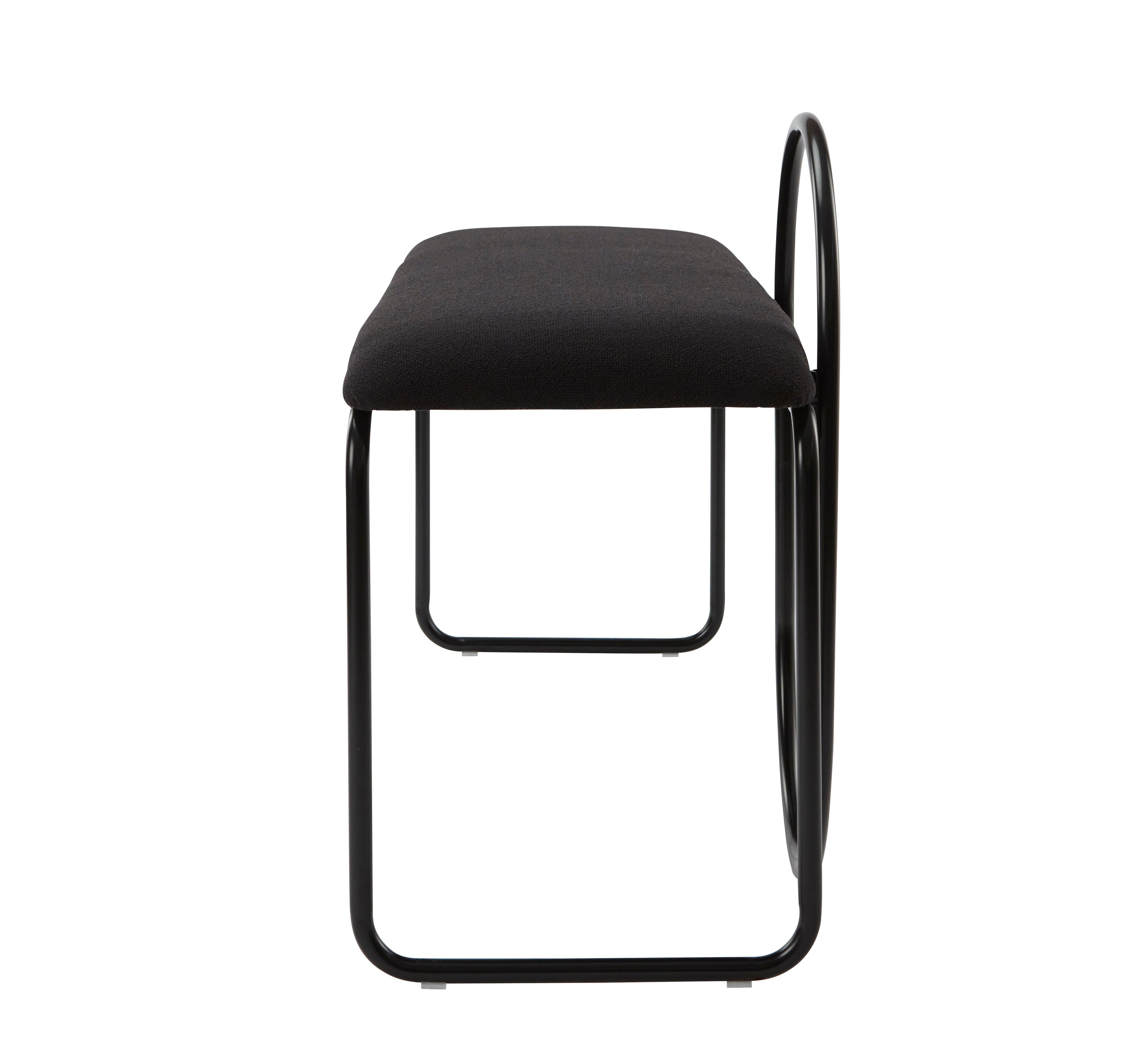 Ławka z tkaniną boucle ANGUI antracytowy AYTM Eye on Design