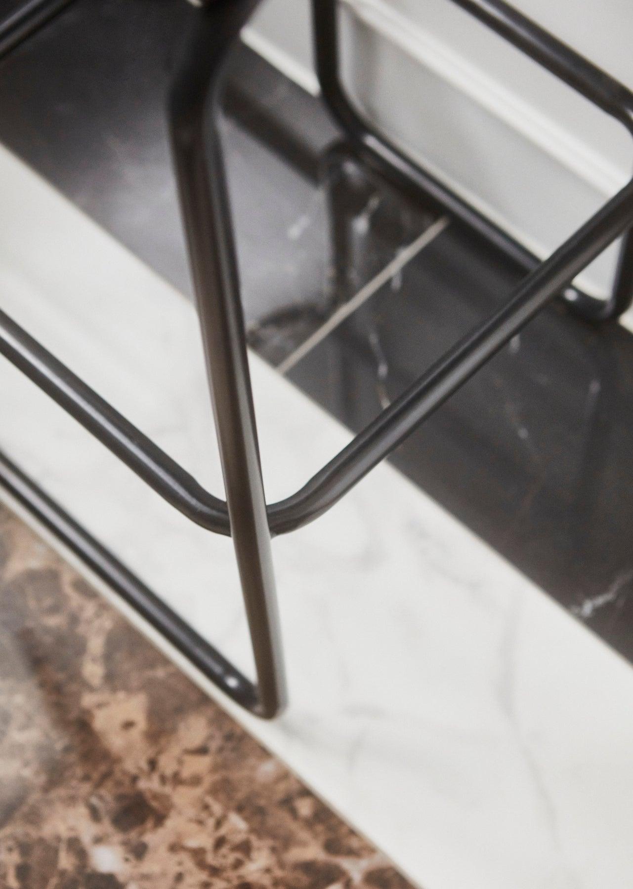 Ławka z tkaniną boucle ANGUI antracytowy AYTM Eye on Design