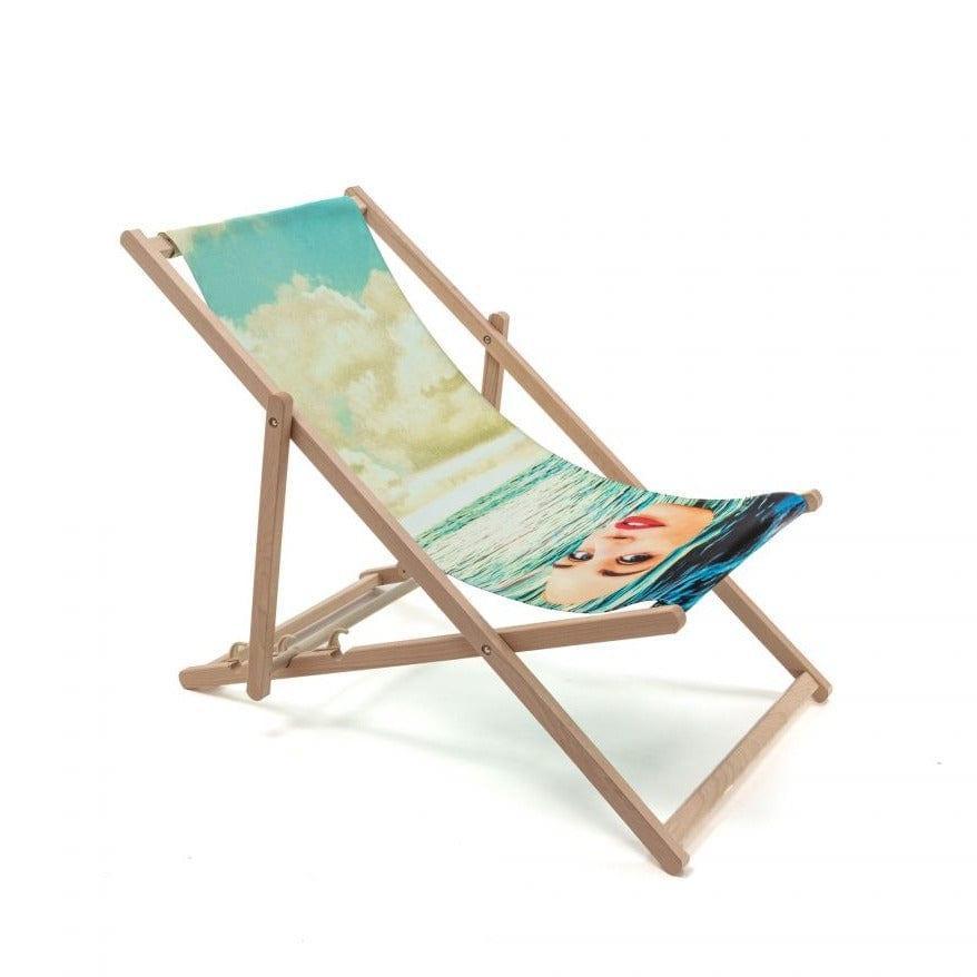 Leżak SEA GIRL niebieski Seletti Eye on Design