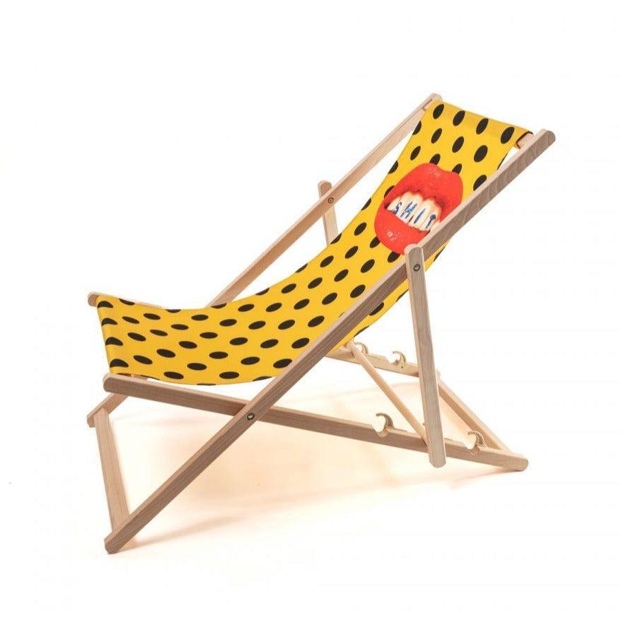 Leżak SHIT żółty Seletti Eye on Design