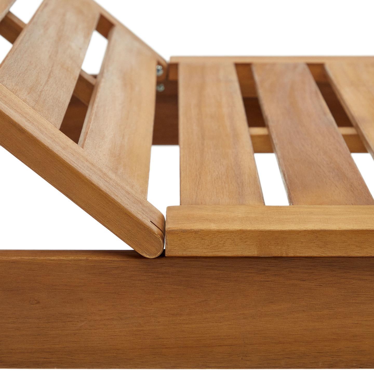 Leżak SULAMITA lite drewno akacjowe La Forma Eye on Design