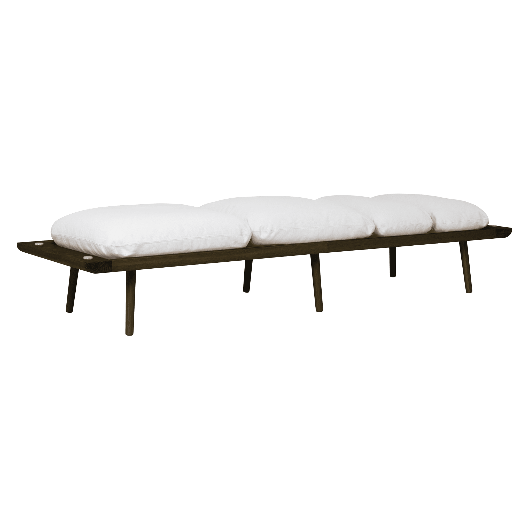 Leżanka LOUNGE AROUND baby blue z ciemno dębową podstawą UMAGE Eye on Design