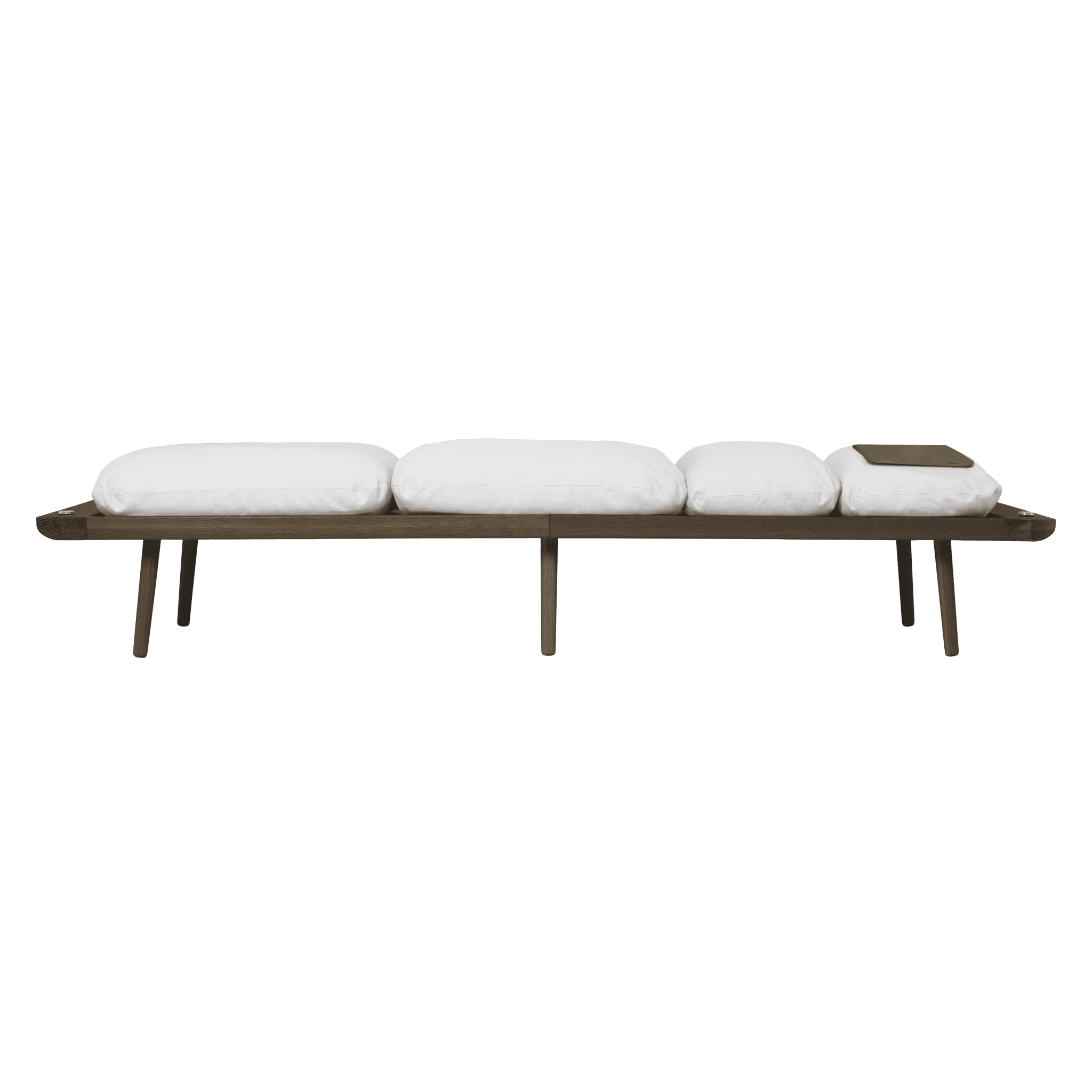 Leżanka LOUNGE AROUND baby blue z ciemno dębową podstawą UMAGE Eye on Design