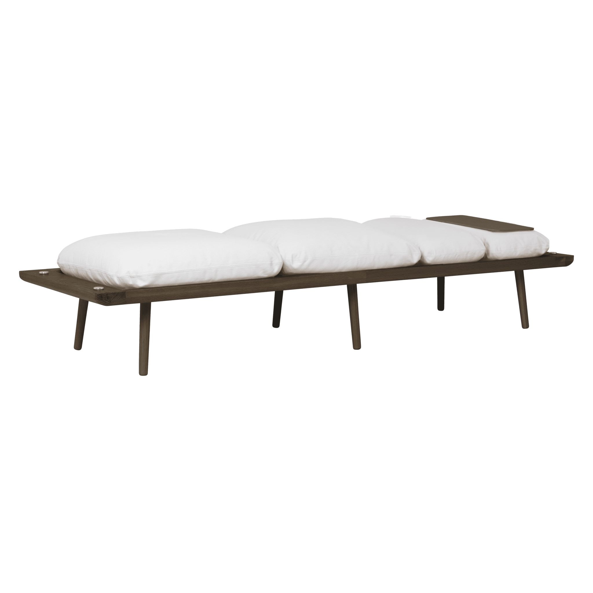 Leżanka LOUNGE AROUND baby blue z ciemno dębową podstawą UMAGE Eye on Design