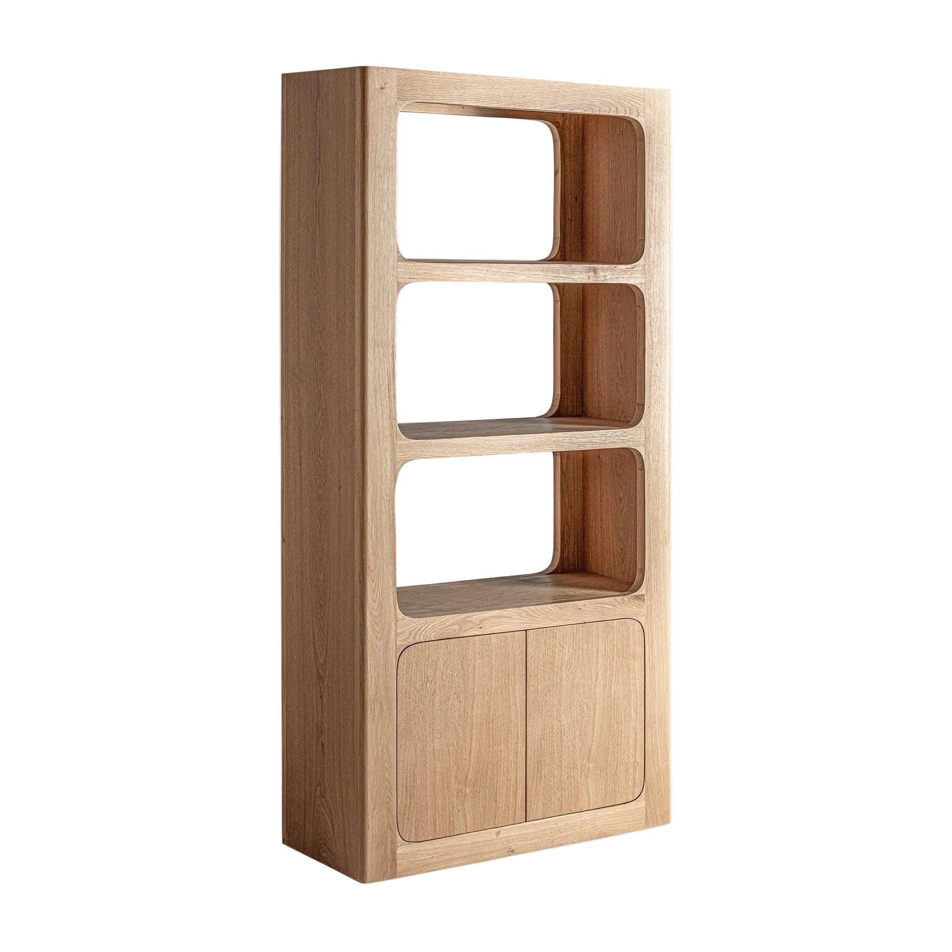 Boekenkast SAULGE eikenhout