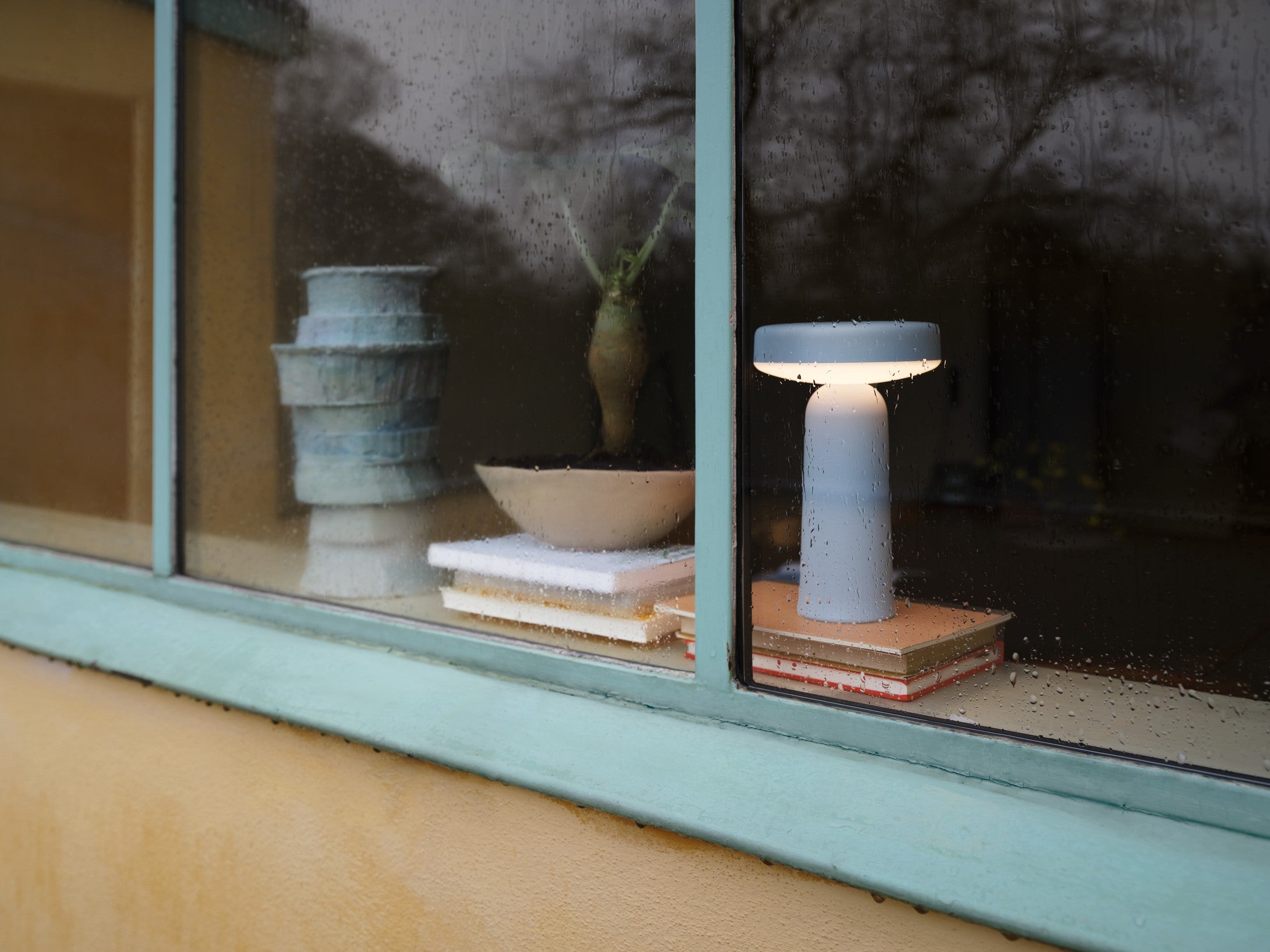 Draagbare buitenlamp EASE lichtblauw