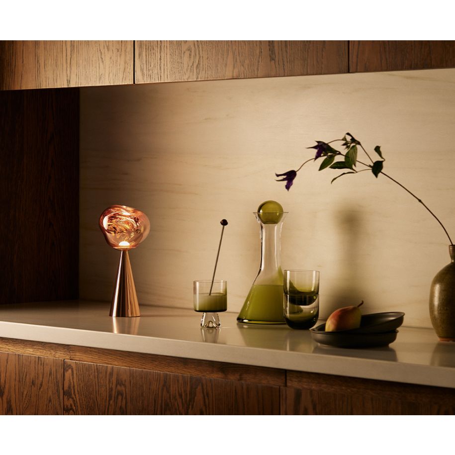 Kupfer -tragbare Lampe schmelzen