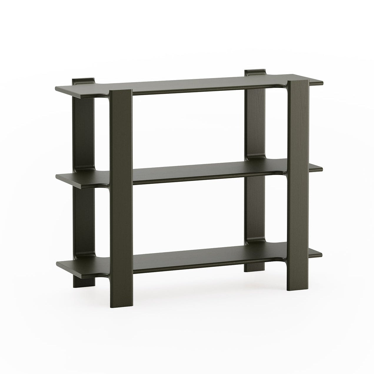 Boekenkast LIGO groen eikenhout