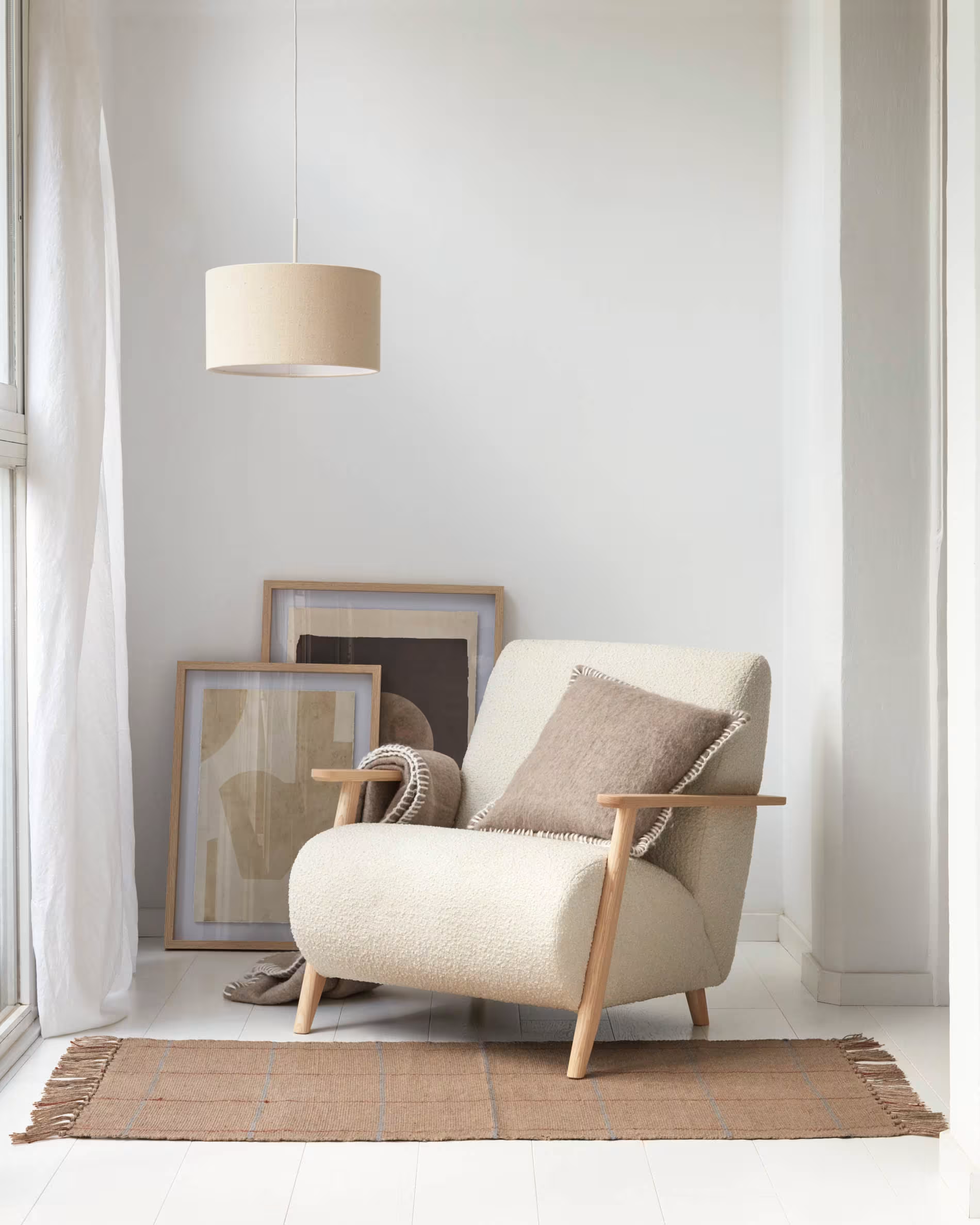 Lampa wisząca NAZLI beżowy La Forma Eye on Design