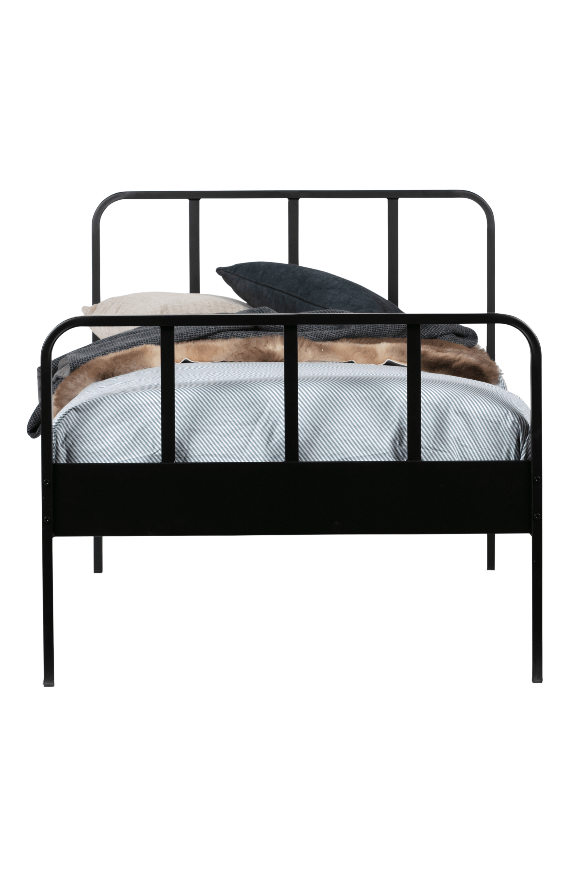 Łóżko metalowe MEES czarny Woood Eye on Design