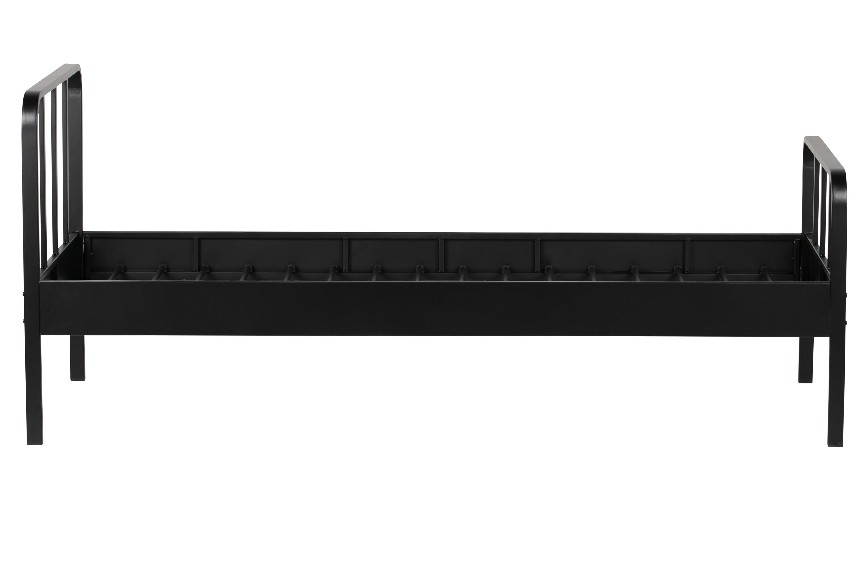 Łóżko metalowe MEES czarny Woood Eye on Design