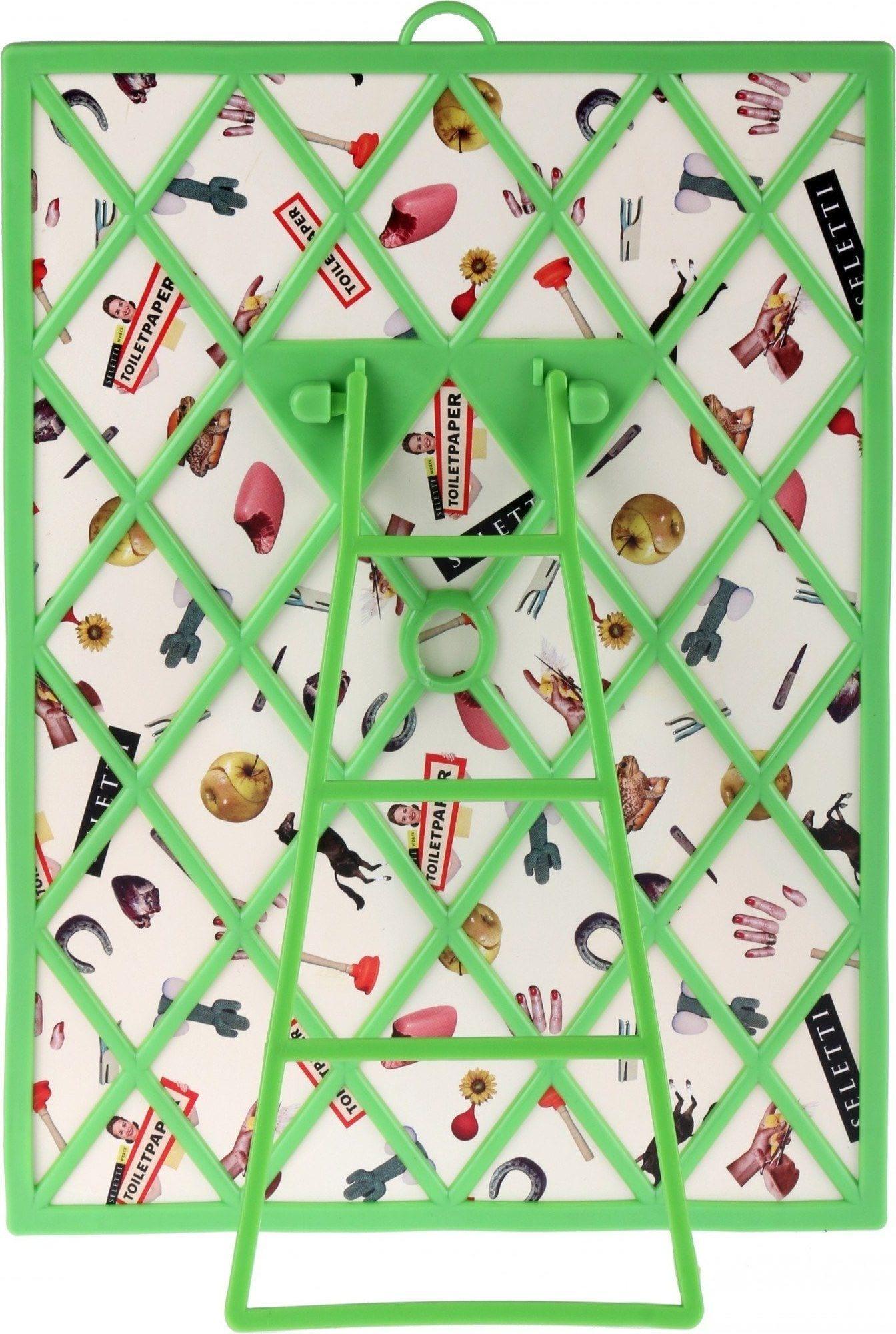 Lusterko DRILL w białej ramce Seletti Eye on Design