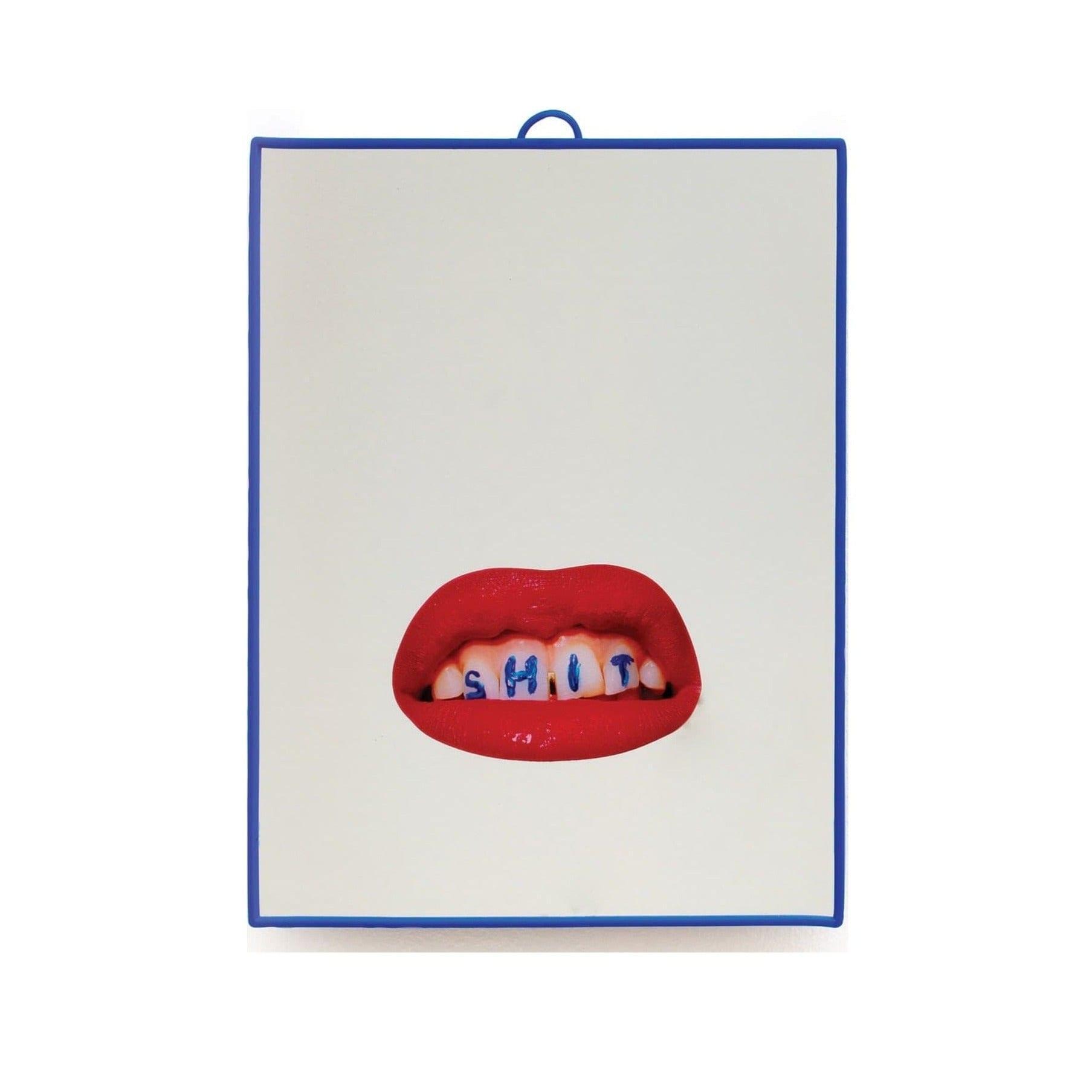 Lusterko SHIT w niebieskiej ramce Seletti Eye on Design