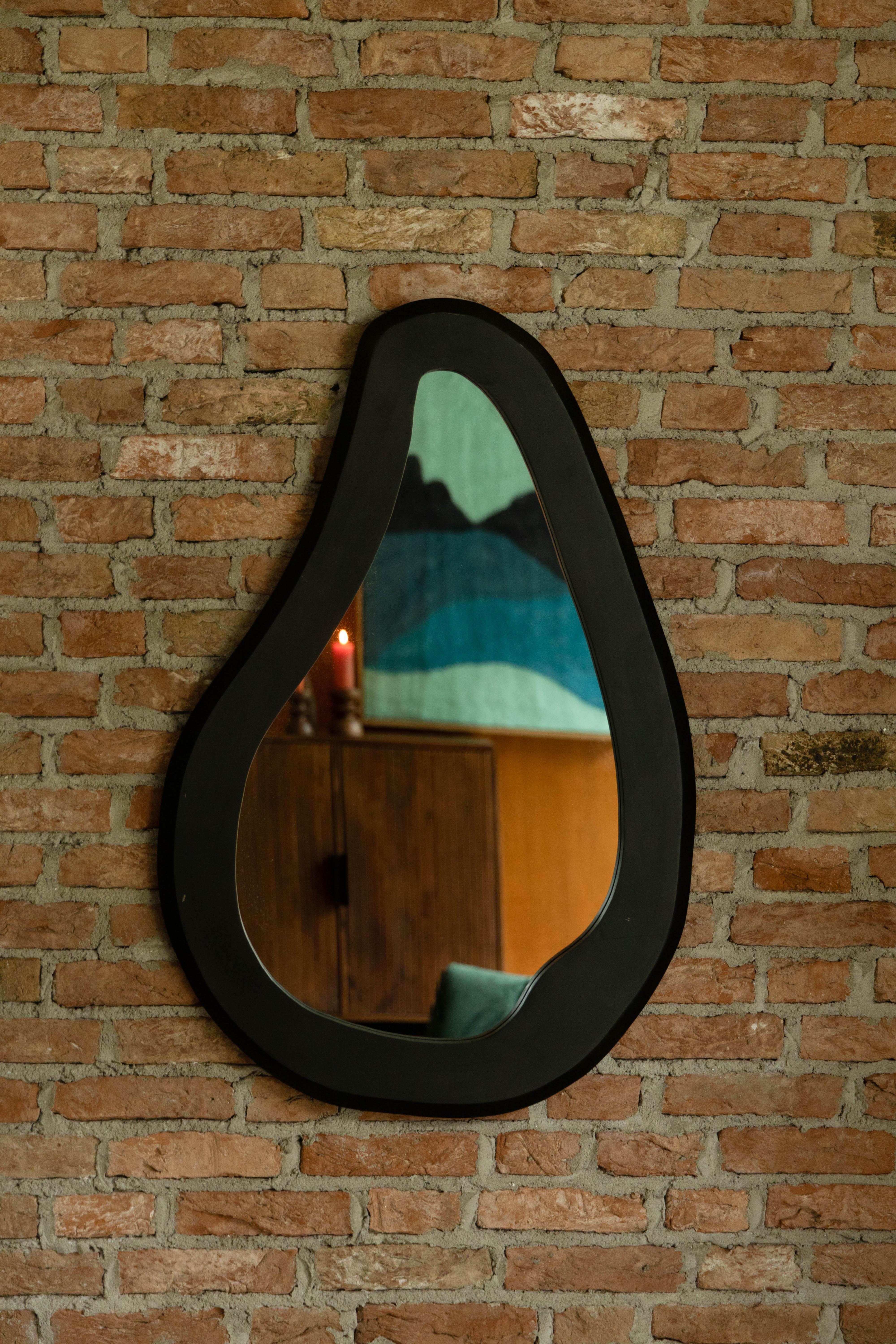 Aren Mirror Wood Black L Dutchbone Eye on Design