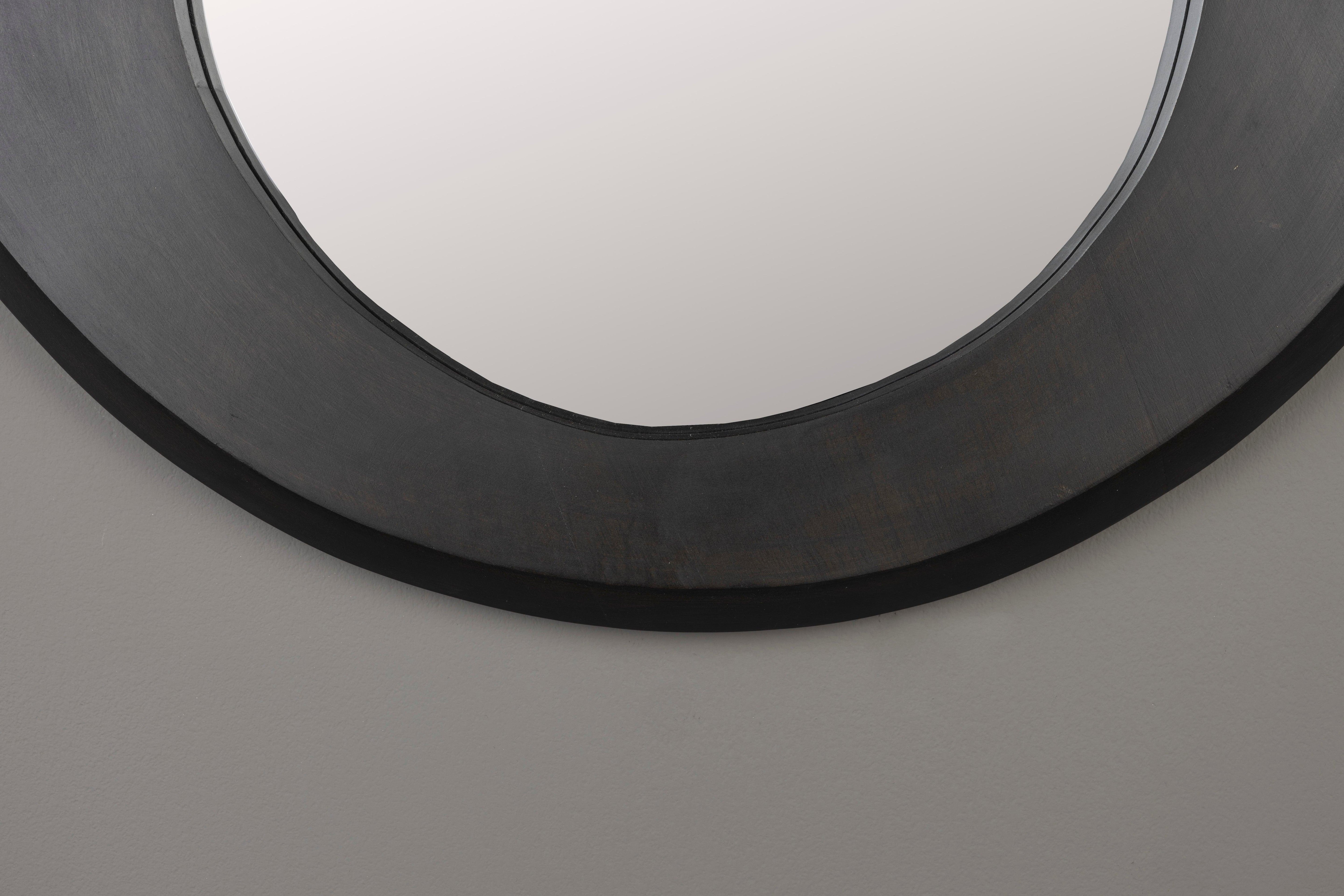 Aren Mirror Wood Black S Dutchbone Eye on Design