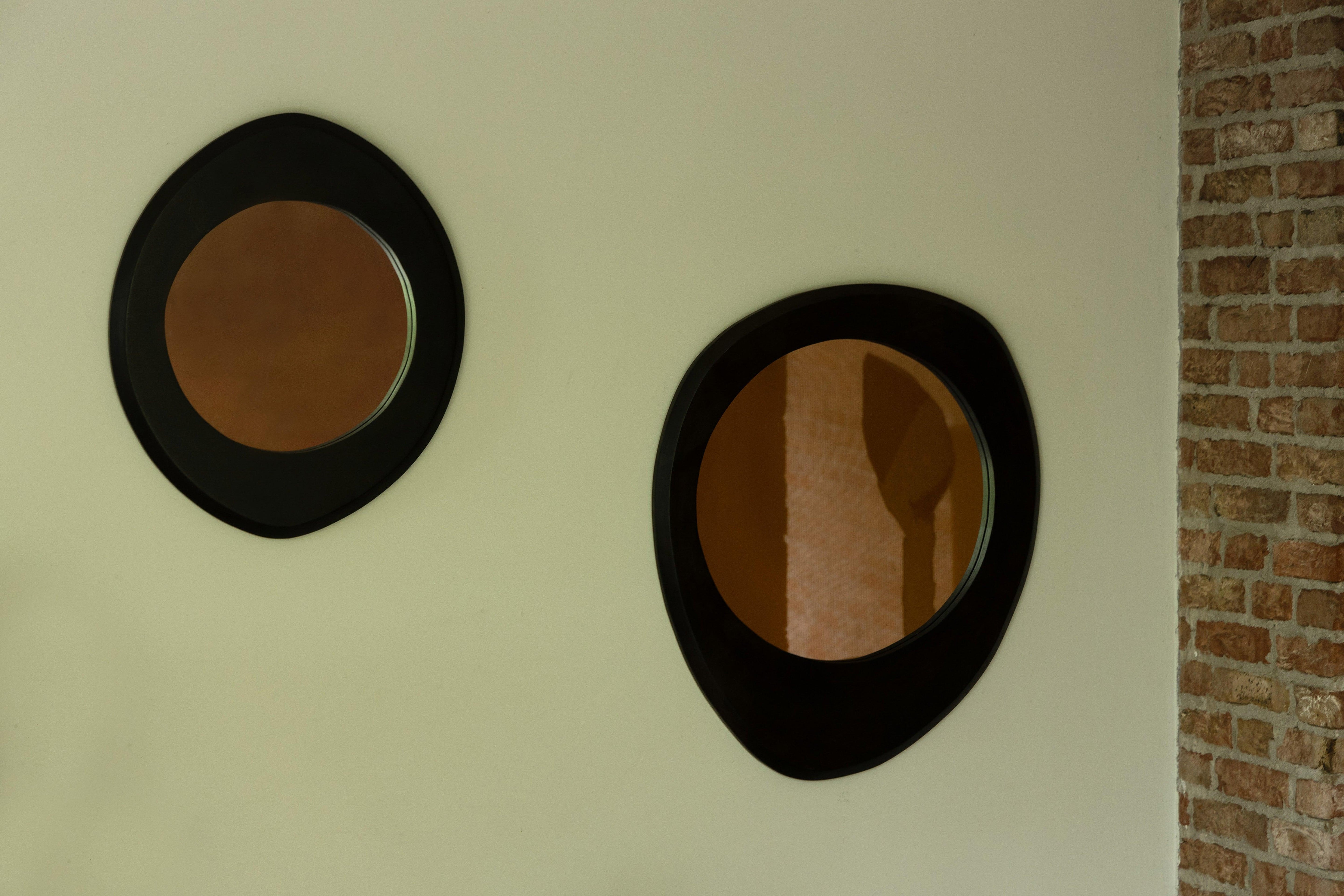 Aren Mirror Wood Black S Dutchbone Eye on Design