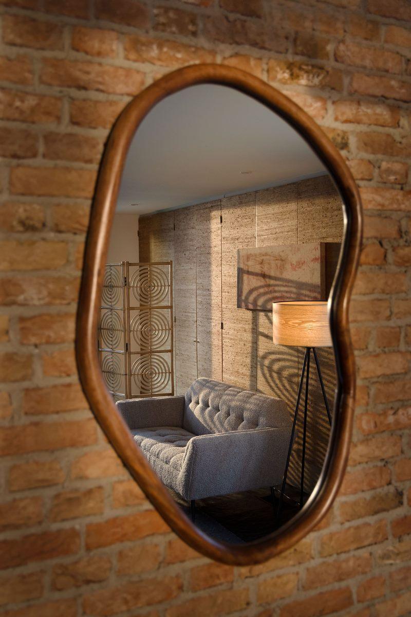 Lustro ASHLEY z drewnianą ramą Dutchbone Eye on Design