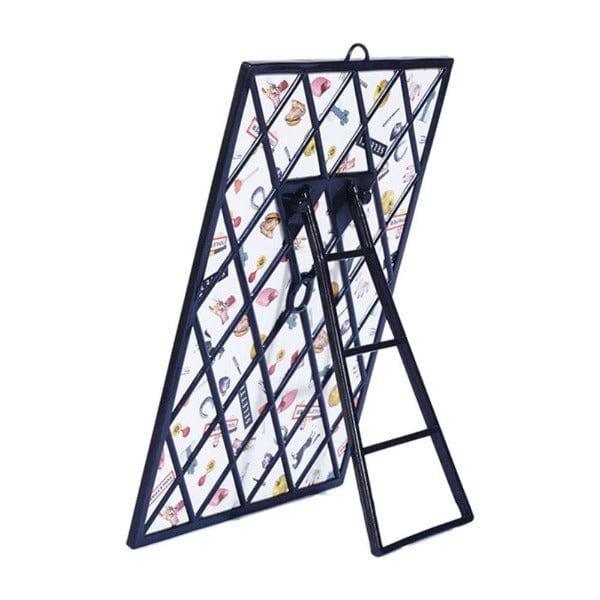 Lustro BIG TRUMPETS w czarnej ramce Seletti Eye on Design