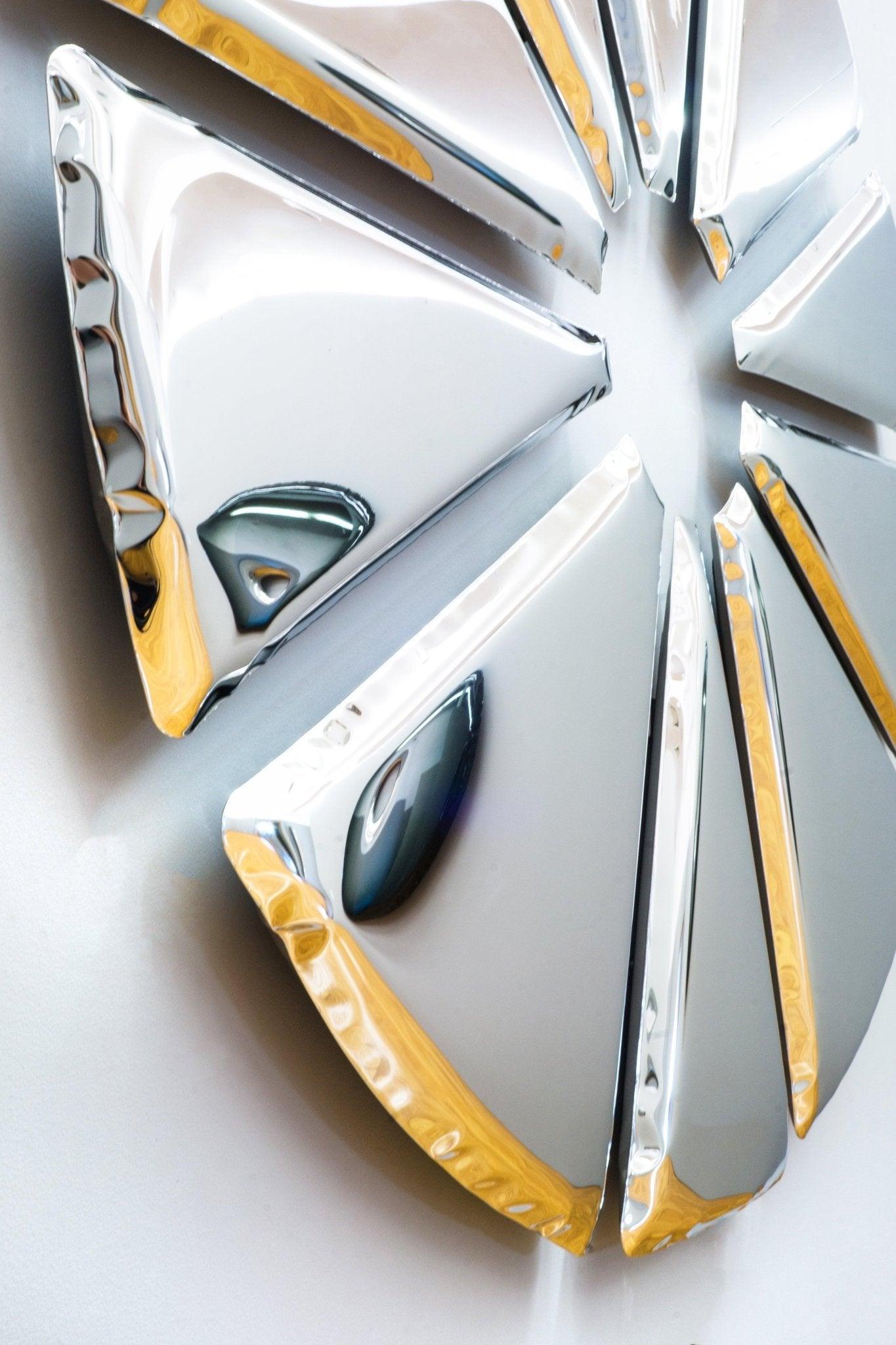 Lustro dekoracyjne NUCLEUS inox Zieta Studio Eye on Design