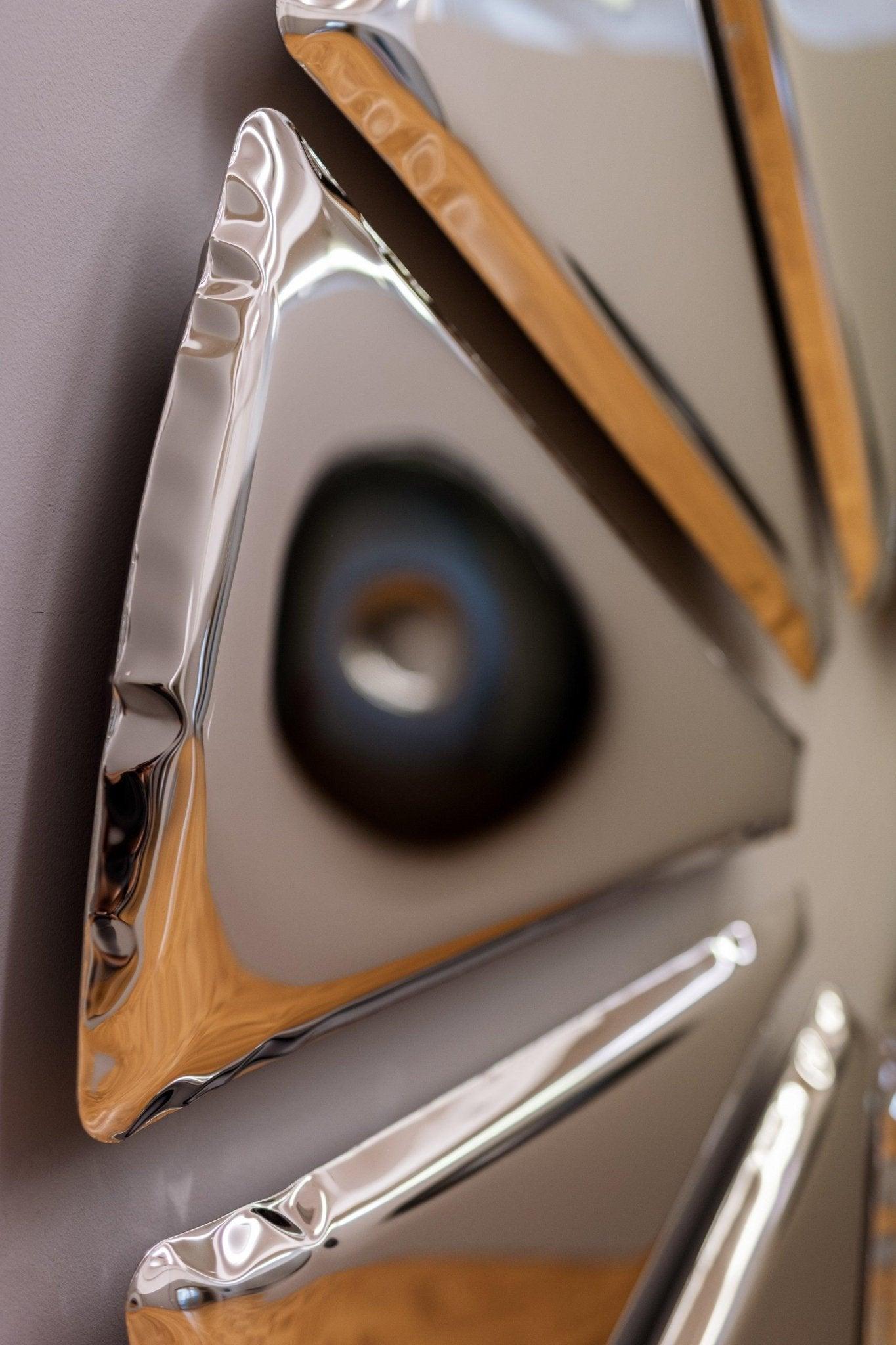 Lustro dekoracyjne NUCLEUS inox Zieta Studio Eye on Design