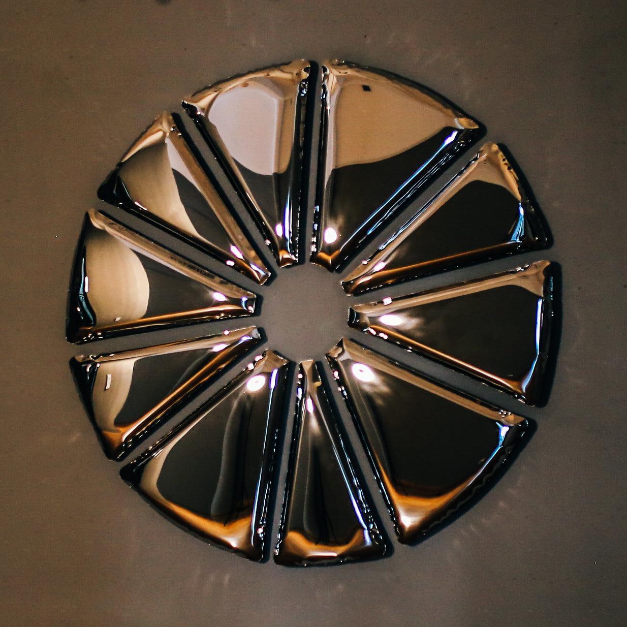 Lustro dekoracyjne NUCLEUS inox Zieta Studio Eye on Design