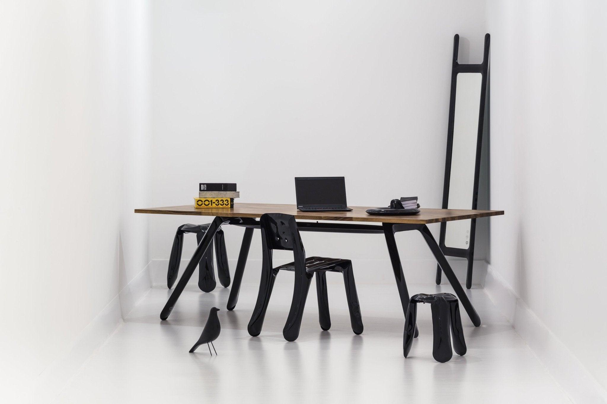 Lustro DRAB grafitowy szary mat – styl minimalistyczny