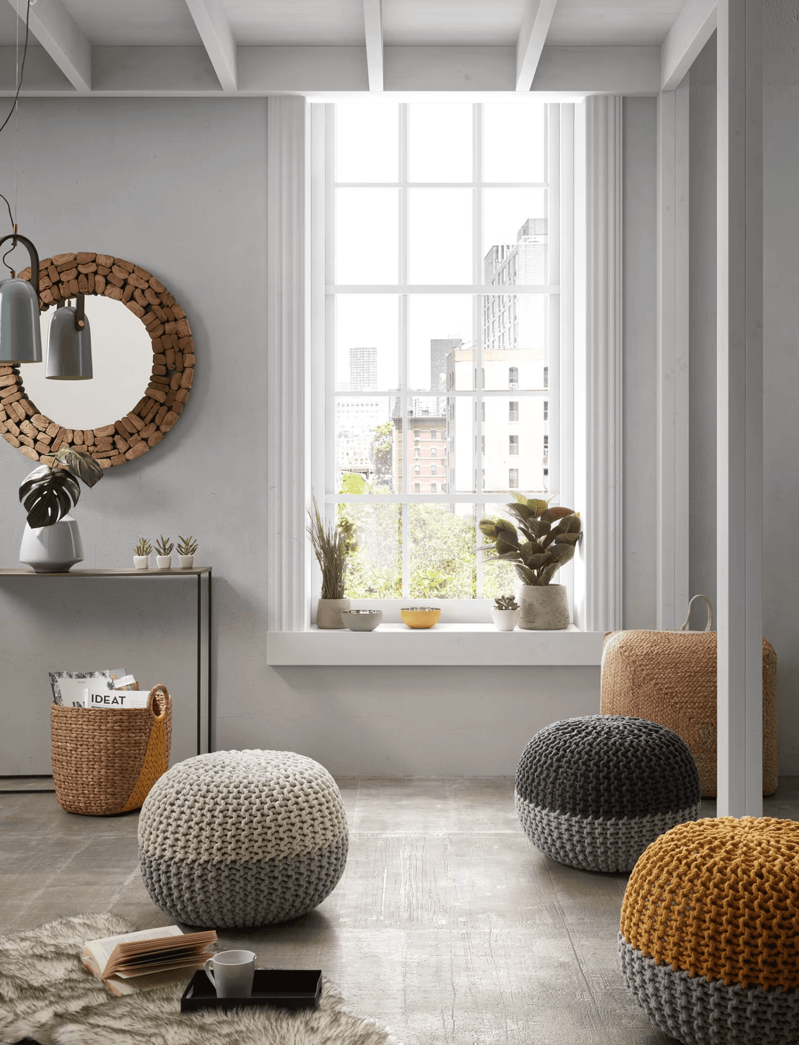 Lustro ELIPTIC lite drewno tekowe La Forma Eye on Design